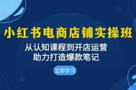 2024最新（13352期）小红书电商店铺实操班：从认知课程到开店运营，助力打造爆款笔记11-16中创网