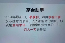 创业项目（13051期）魔法贵州茅台代理，永不淘汰的项目，抛开传统玩法，使用科技，命中率极&#8230;中创网