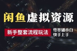 简单项目2024最新闲鱼虚拟资源玩法，养号到出单整套流程，多管道收益，每天2小时月收入过万【揭秘】09-17冒泡网