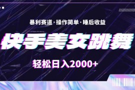 （11217期）最新快手美女跳舞直播，拉爆流量不违规，轻轻松松日入2000+，06月23日中创网VIP项目