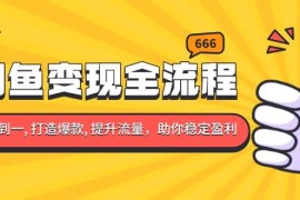 每天（13677期）闲鱼变现全流程：你从零到一,打造爆款,提升流量，助你稳定盈利12-15中创网