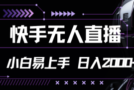 实战（11603期）快手无人直播，小白易上手，轻轻松松日入2000+便宜07月13日中创网VIP项目