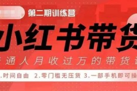 赚钱项目小Red书带货42天训练营2.0版，宝妈+自由职+上班族+大学生，提高副业收入的大红利项目12-09冒泡网