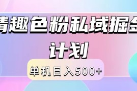 实战2024情趣色粉私域掘金天花板日入500+后端自动化掘金08-27福缘网