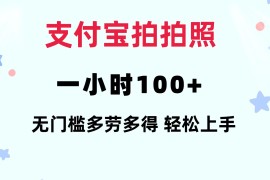 创业项目（12386期）支付宝拍拍照一小时100+无任何门槛多劳多得一台手机轻松操做08-30中创网