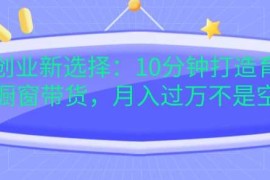 每日宝妈创业新选择：10分钟打造育儿视频橱窗带货，月入过W不是空谈【揭秘】11-21冒泡网