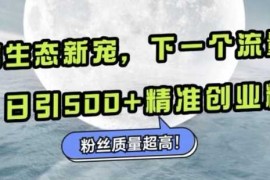 赚钱项目微信生态新宠小绿书：下一个流量洼地，日引500+精准创业粉，粉丝质量超高11-20冒泡网