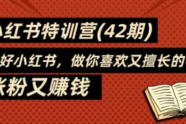 赚钱项目（11492期）35天-小红书特训营(42期)，用好小红书，做你喜欢又擅长的事，涨粉又赚钱便宜07月07日中创网VIP项目