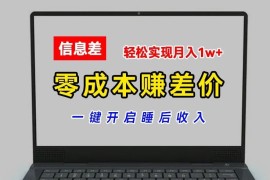 2024最新零成本赚差价，各大平台账号批发倒卖，一键开启睡后收入，轻松实现月入1w+【揭秘】便宜07月12日冒泡网VIP项目