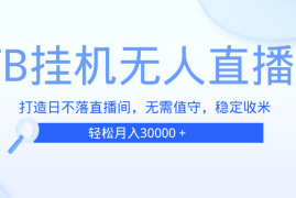 实战（13505期）TB无人直播，打造日不落直播间，无需真人出镜，无需值守，打造日不落直&#8230;11-29中创网