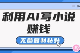 最新项目普通人通过AI写小说赚稿费，无脑复制粘贴，单号月入5000＋，07月02日福缘网VIP项目