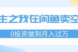 热门项目（11962期）重生之我在闲鱼卖空调，0投资做到月入过万，迎娶白富美，走上人生巅峰便宜08月03日中创网VIP项目