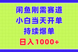 赚钱项目（11413期）闲鱼刚需赛道，小白当天开单，持续爆单，日入1000+，07月04日中创网VIP项目