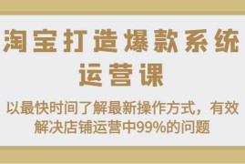 每天淘宝打造爆款系统运营课：以最快时间了解最新操作方式，有效解决店铺运营中99%的问题，06月28日福缘网VIP项目