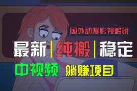 国外动漫影视解说，批量下载自动翻译，纯搬运稳定过原创，小白也能轻松上手，06月25日福缘网VIP项目