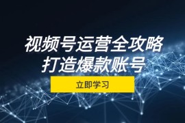 简单项目视频号运营全攻略，从定位到成交一站式学习，视频号核心秘诀，打造爆款账号福缘网