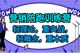 创业项目营销陪跑训练营，轻理论，重实战，轻概念，重本质，适合中小企业和初创企业的老板便宜08月01日福缘网VIP项目