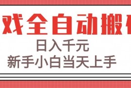 （15257期）游戏全自动搬砖技术，日入千元，新手小白当天上手！