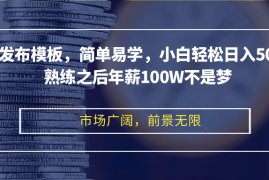 实战（12973期）剪映发布模板，简单易学，小白轻松日入500+，熟练之后年薪100W不是梦中创网