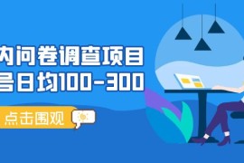 2024最新（13696期）问卷调查项目，百分之百有收益，0投入长期可做，稳定靠谱。12-16中创网