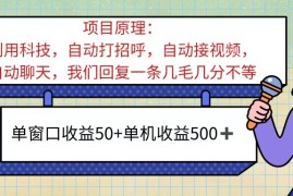 2024最新（11722期）ai语聊，单窗口收益50+，单机收益500+，无脑挂机无脑干！！！便宜07月21日中创网VIP项目