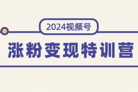 实战（11779期）2024视频号-涨粉变现特训营：一站式打造稳定视频号涨粉变现模式（10节）便宜07月25日中创网VIP项目