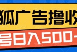 每日搜狐视频广告全自动撸收益，单号日入5张【揭秘】11-28冒泡网