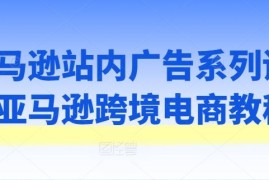 赚钱项目亚马逊站内广告系列课，亚马逊跨境电商教程便宜07月05日冒泡网VIP项目