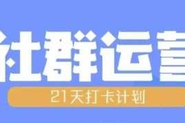 2024最新比高21天社群运营培训，带你探讨社群运营的全流程规划11-27冒泡网