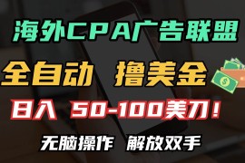 简单项目（13593期）海外CPA全自动撸美金,日入100＋美金,无脑操作，解放双手12-06中创网