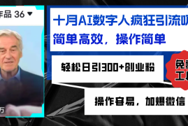 实战（12963期）AI数字人疯狂引流吸粉，简单高效，日引300+创业粉，操作容易，加爆微信中创网