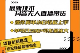 赚钱项目最新技术抖音无人直播带货，不违规不封号，长期稳定，小白轻松上手单号日入500+【揭秘】便宜07月22日冒泡网VIP项目