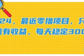 赚钱项目（11510期）2024，最近零撸项目，只要做就有收益，每天动动手指稳定收益300+便宜07月09日中创网VIP项目