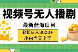 创业项目（12128期）视频号无人播剧，轻松日入3000+，最新蓝海项目，拉爆流量收益，多种变&#8230;08-13中创网