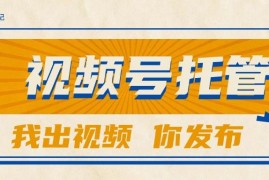 （15033期）【视频号托管 】团队提供视频，你出账号，最高躺赚1W+