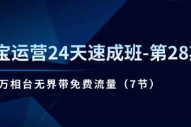 淘宝运营24天速成班第28期：最新万相台无界带免费流量（7节课），06月24日福缘网VIP项目