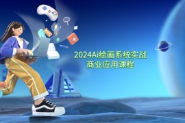 热门项目2024Ai绘画系统实战商业应用课程，从零基础到精通系统教学（57节）便宜07月29日福缘网VIP项目