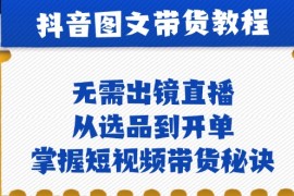 每日抖音图文&amp;带货实操：无需出镜直播，从选品到开单，掌握短视频带货秘诀福缘网