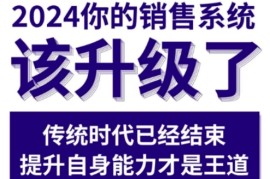 简单项目2024能落地的销售实战课，你的销售系统该升级了12-10冒泡网