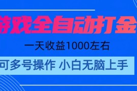 （11201期）游戏自动打金搬砖，单号收益200 日入1000+ 无脑操作，06月23日中创网VIP项目