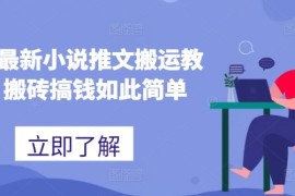 2024最新2024最新小说推文搬运教程，搬砖搞钱如此简单，07月01日冒泡网VIP项目