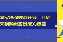 简单项目小说推文实操改爆款开头，让你的推文视频更容易成为爆款08-18冒泡网