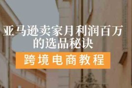 赚钱项目亚马逊卖家月利润百万的选品秘诀:抓重点/高利润/大方向/大类目/选品易便宜07月06日福缘网VIP项目