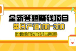 2024最新（12430期）全新答题赚钱项目，单日收入300+，全套教程，小白可入手操作09-02中创网