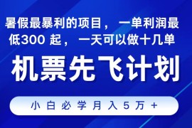 （11204期）2024最新项目，冷门暴利，整个暑假都是高爆发期，一单利润300+，二十…，06月23日中创网VIP项目