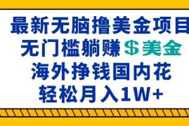 每日（13411期）最新海外无脑撸美金项目，无门槛躺赚美金，海外挣钱国内花，月入一万加11-21中创网