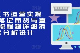 每日小红书运营实操课，笔记带货与直播，流程超详细拆解分析设计冒泡网