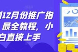 每天短剧12月份推广指南，最全教程，小白直接上手12-04冒泡网