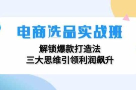 创业项目电商选品实战班：解锁爆款打造法，三大思维引领利润飙升08-31福缘网