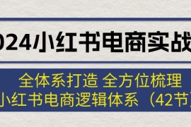 实战（12003期）2024小红书电商实战课：全体系打造全方位梳理小红书电商逻辑体系(42节)便宜08月06日中创网VIP项目